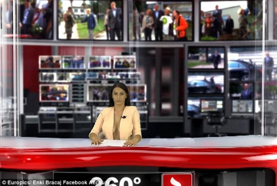 Job seeking TV reporter becomes a huge hit in Albania after wearing an open...